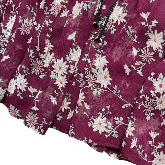 CINQ A SEPT Silk Floral Lotus Mini Dress Size XS - Picture 7 of 13